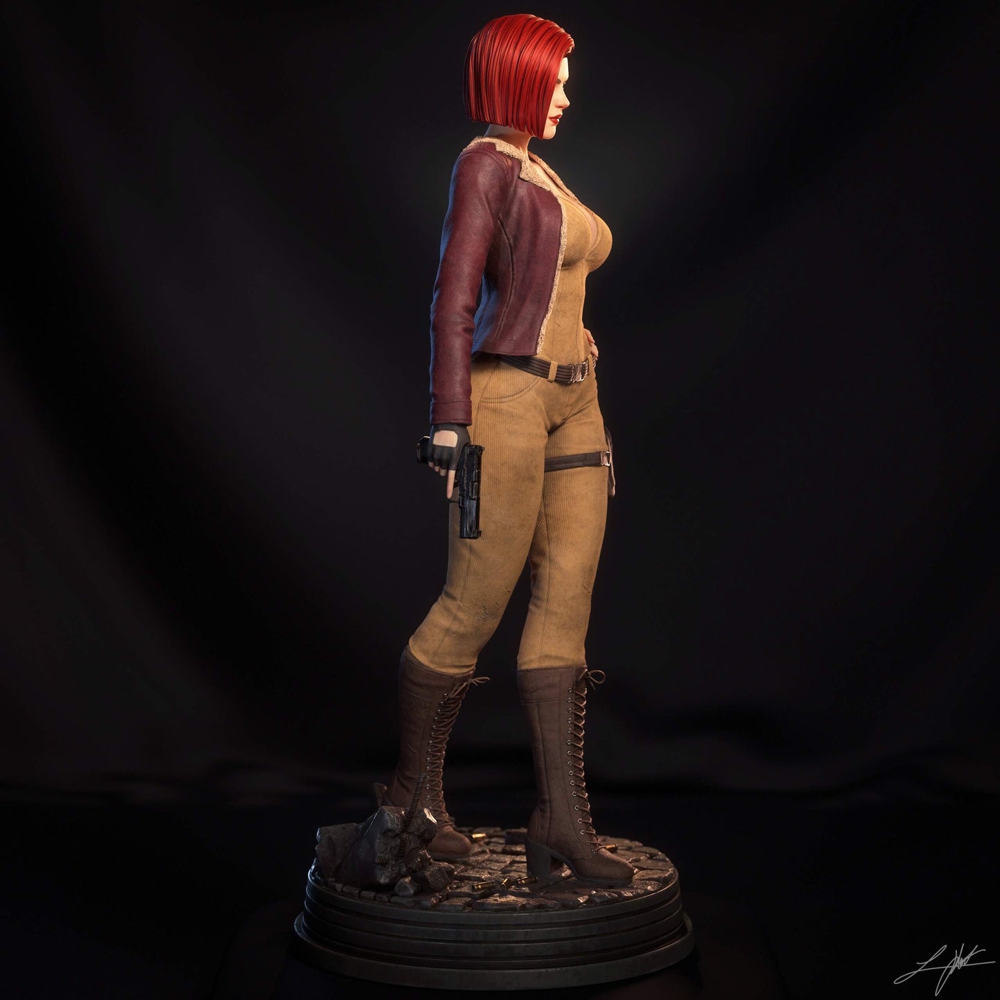 Cover Girl Statue 3D-Printed Kit