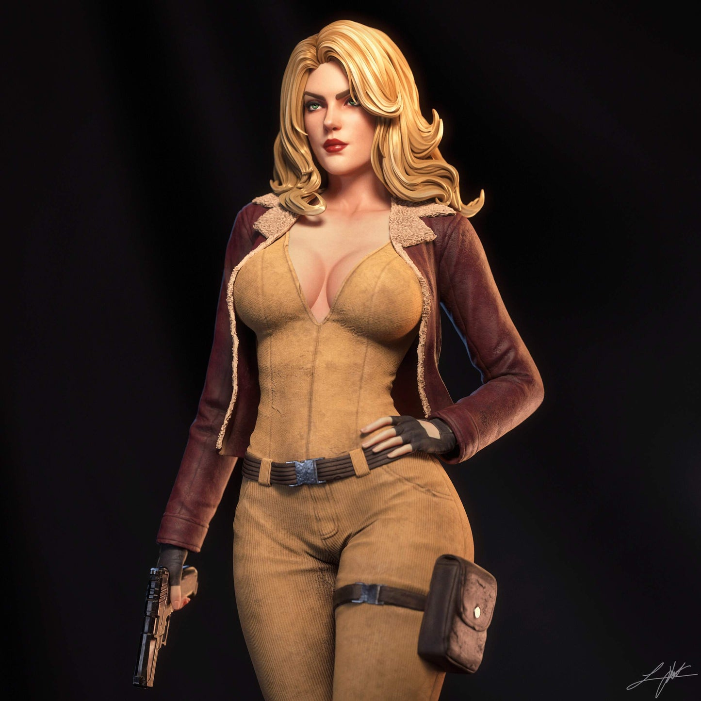 Cover Girl Statue 3D-Printed Kit