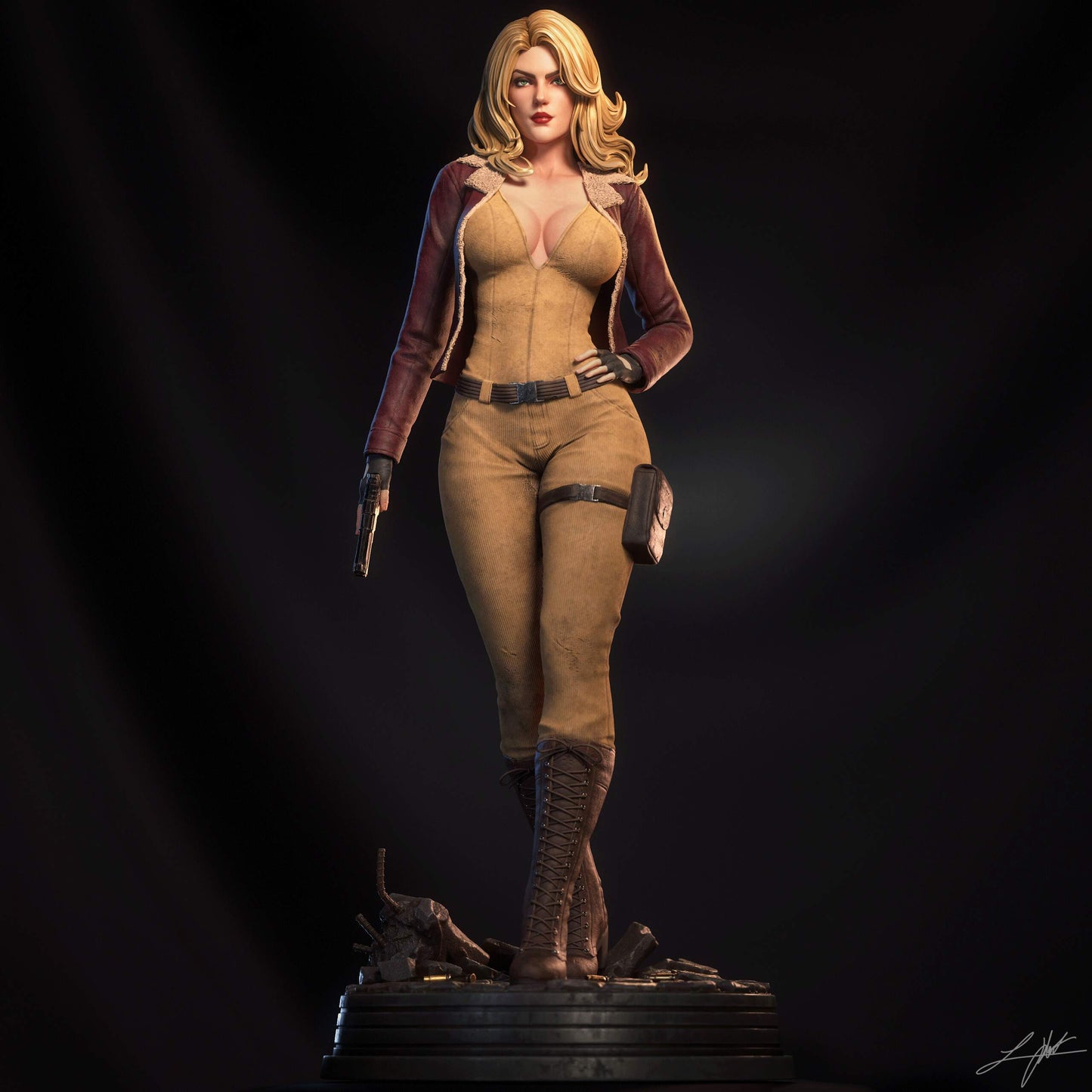 Cover Girl Statue 3D-Printed Kit