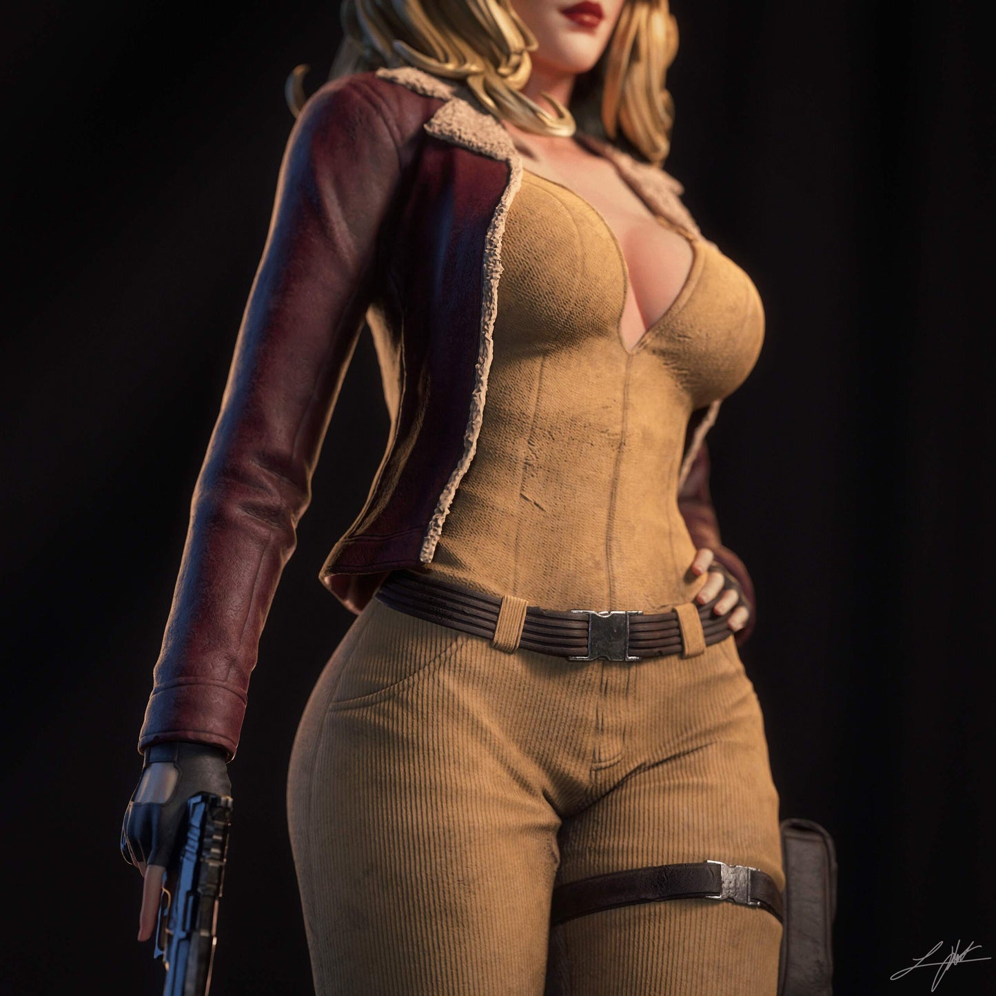 Cover Girl Statue 3D-Printed Kit