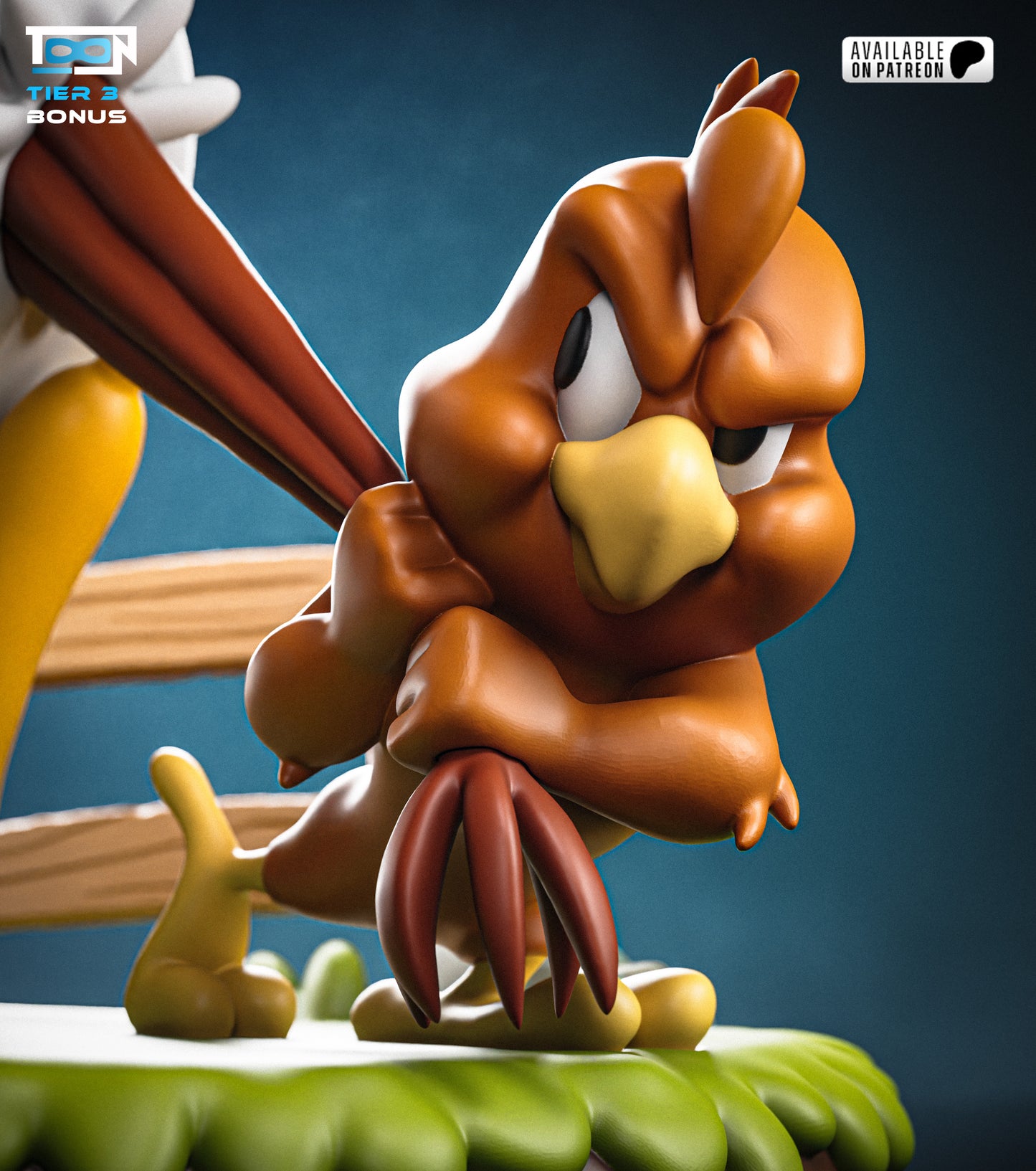 Foghorn And Chick Statue 3D-Printed Kit