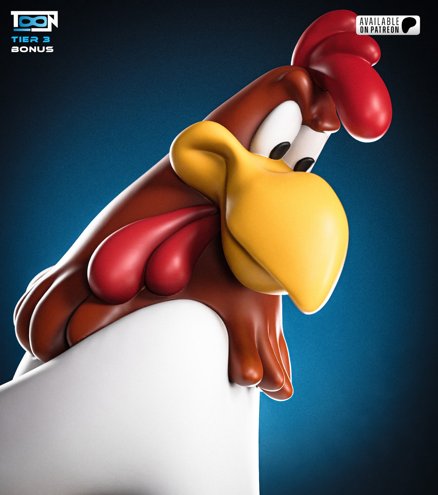 Foghorn And Chick Statue 3D-Printed Kit