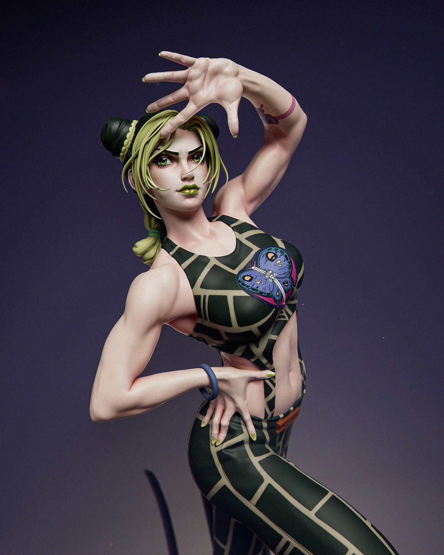 Jolyne Cujoh Statue 3D-Printed Kit