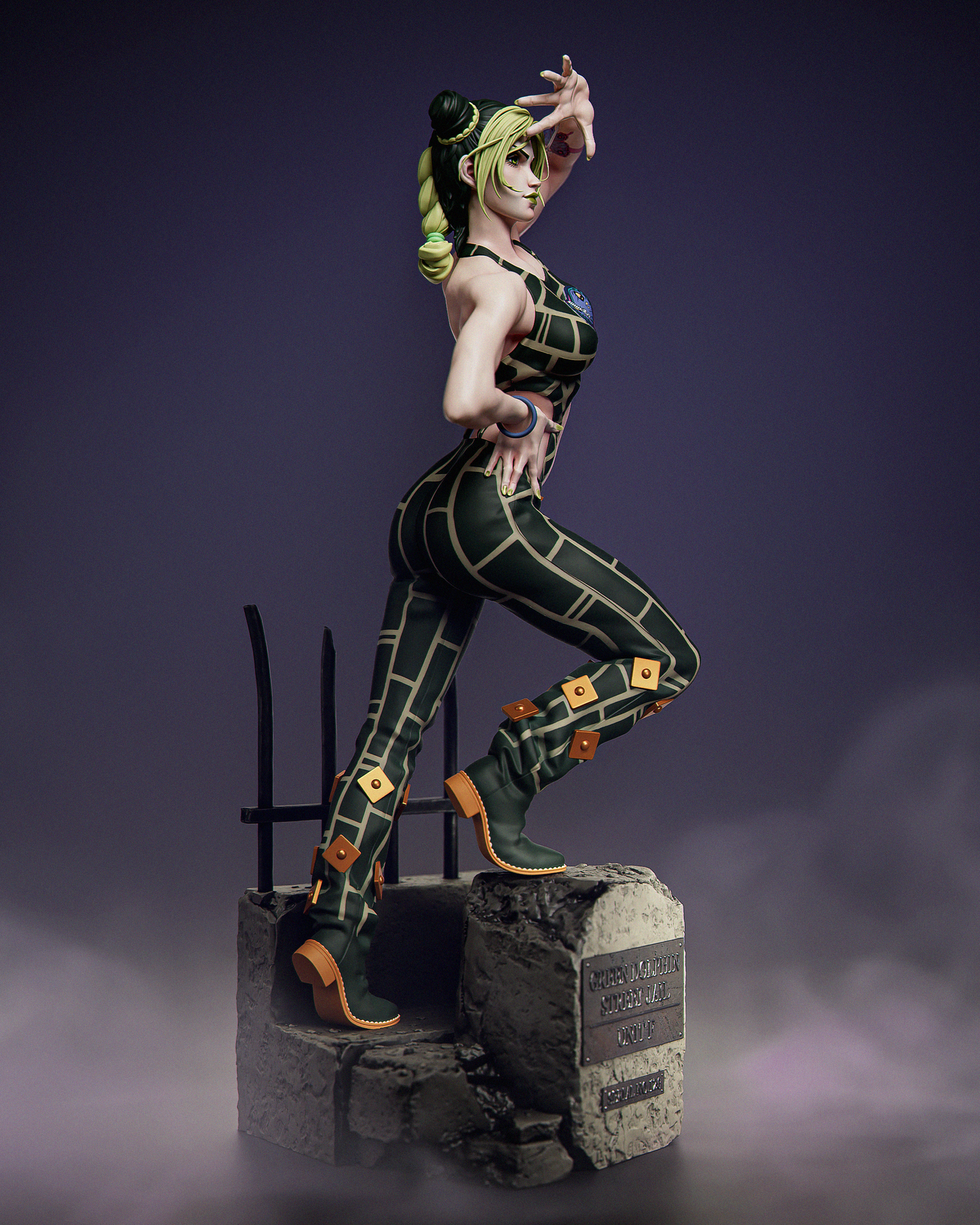 Jolyne Cujoh Statue 3D-Printed Kit