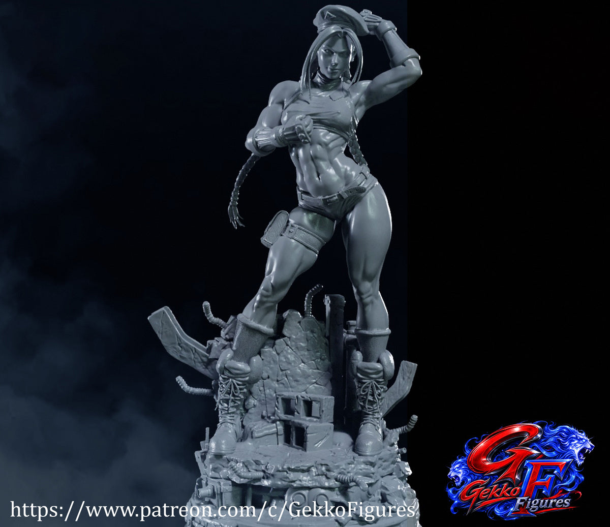 Cammy Statue 3D-Printed Kit