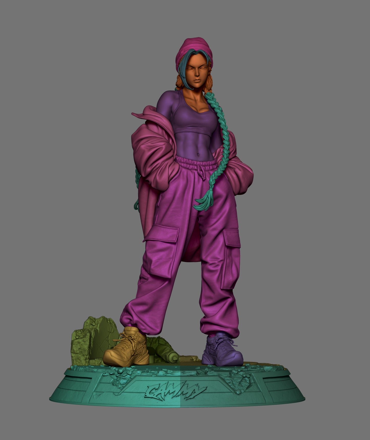 StreetWear Cammy Statue 3D-Printed Kit
