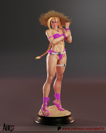 Cammy (SF6 Costume 4) Statue 3D-Printed Kit