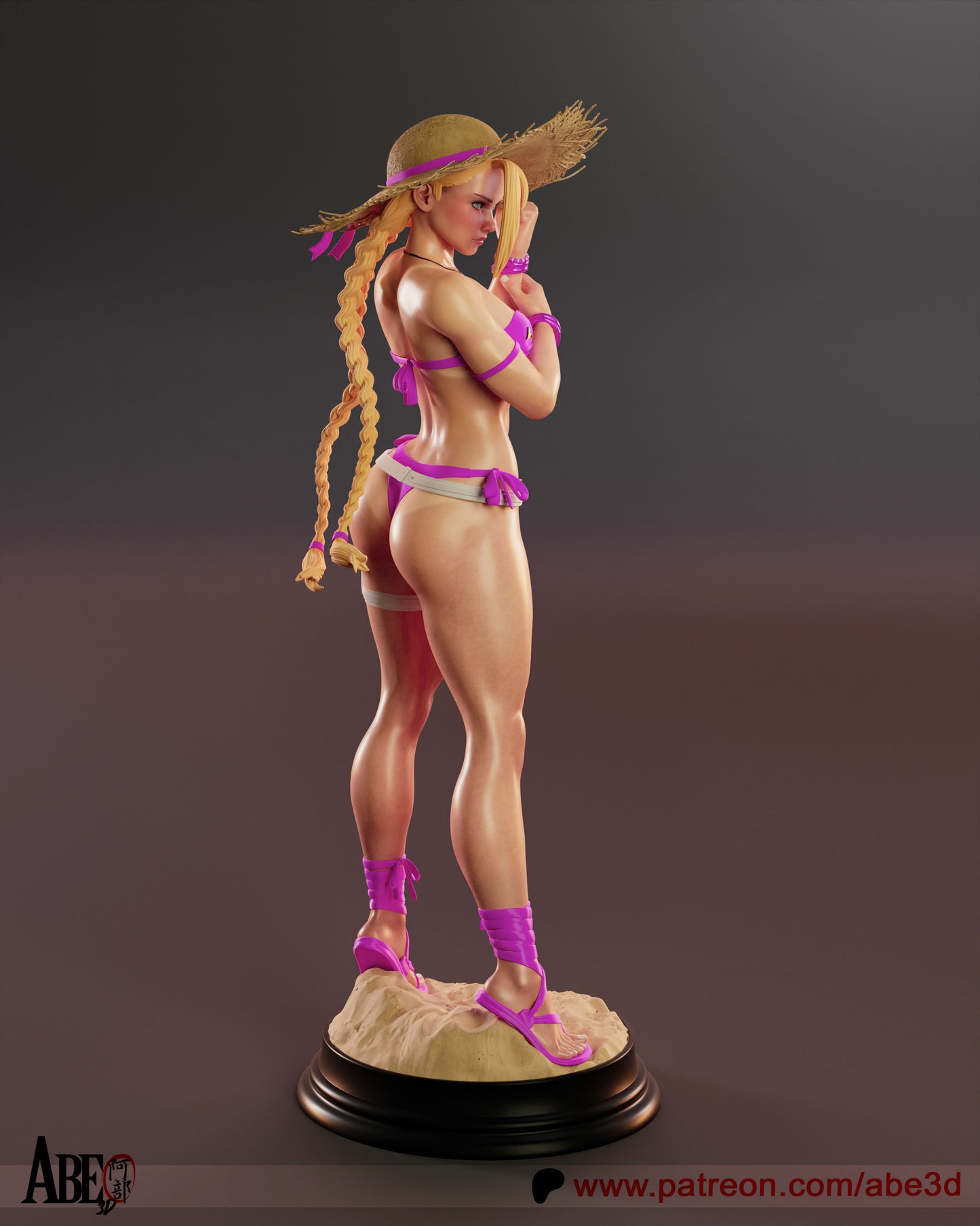 Cammy (SF6 Costume 4) Statue 3D-Printed Kit