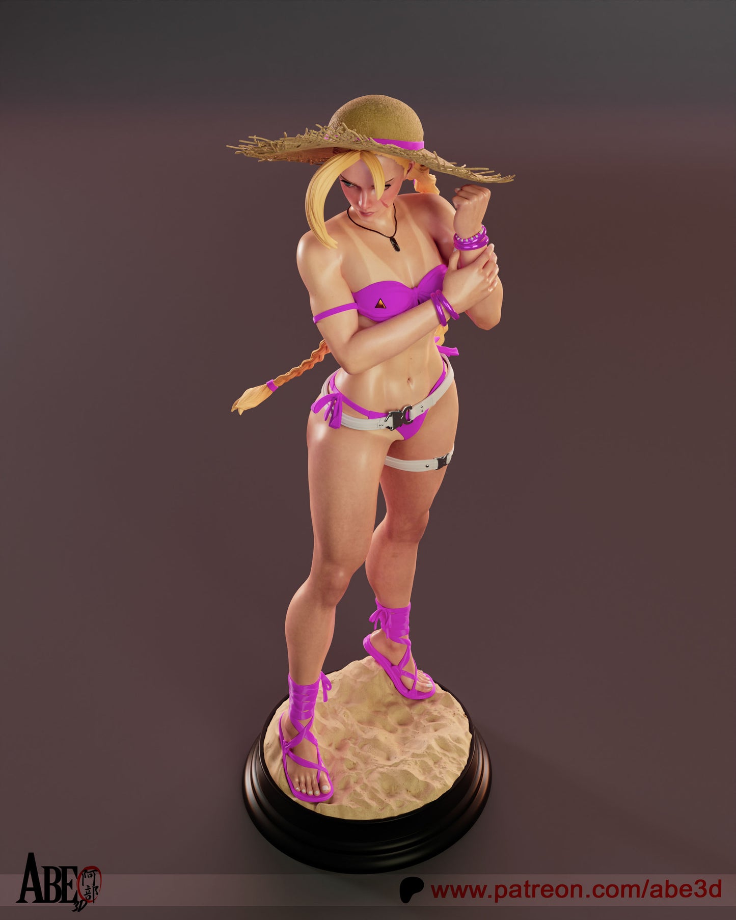 Cammy (SF6 Costume 4) Statue 3D-Printed Kit