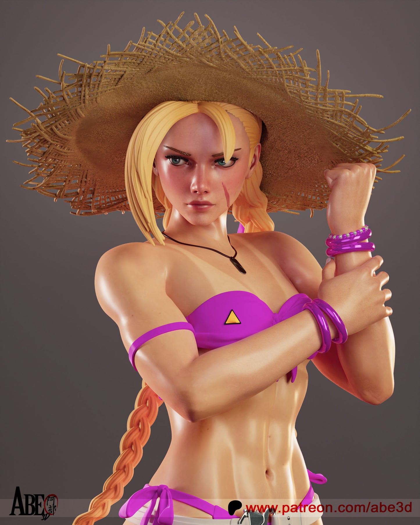 Cammy (SF6 Costume 4) Statue 3D-Printed Kit