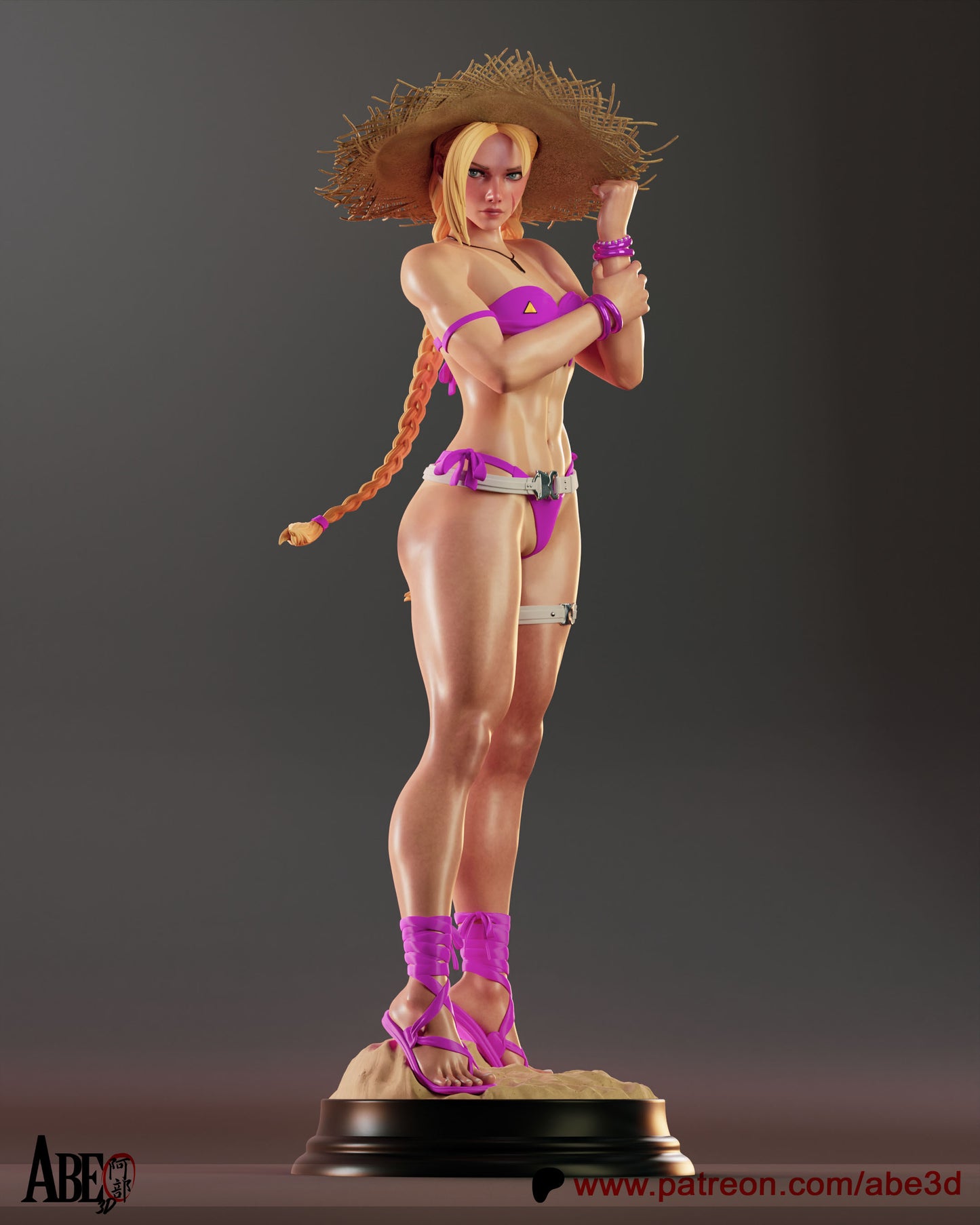 Cammy (SF6 Costume 4) Statue 3D-Printed Kit
