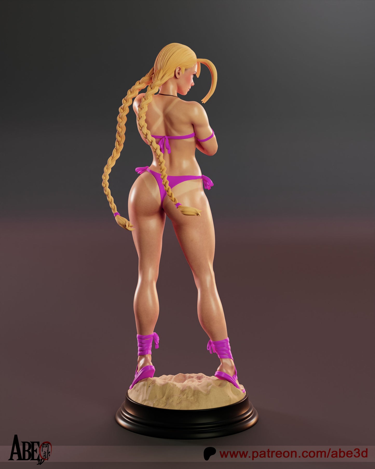 Cammy (SF6 Costume 4) Statue 3D-Printed Kit