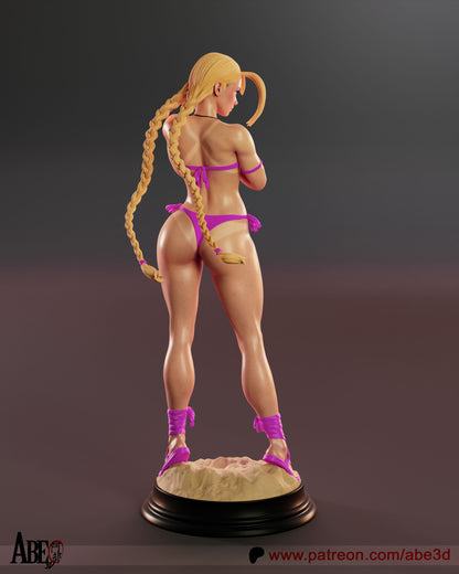 Cammy (SF6 Costume 4) Statue 3D-Printed Kit