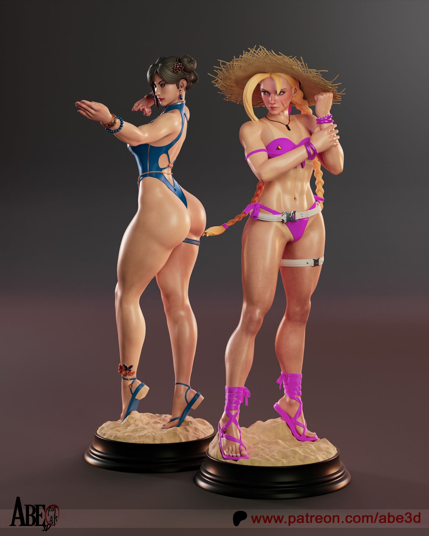 Cammy (SF6 Costume 4) Statue 3D-Printed Kit