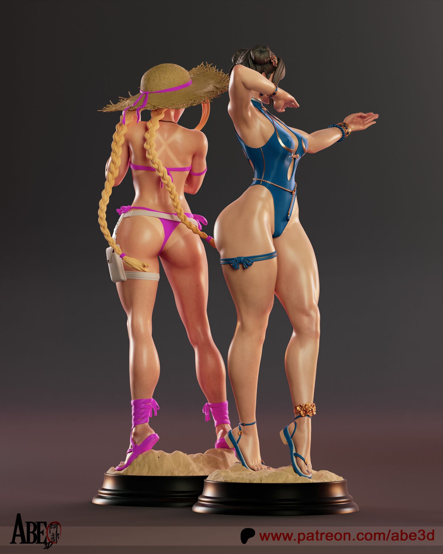 Cammy (SF6 Costume 4) Statue 3D-Printed Kit
