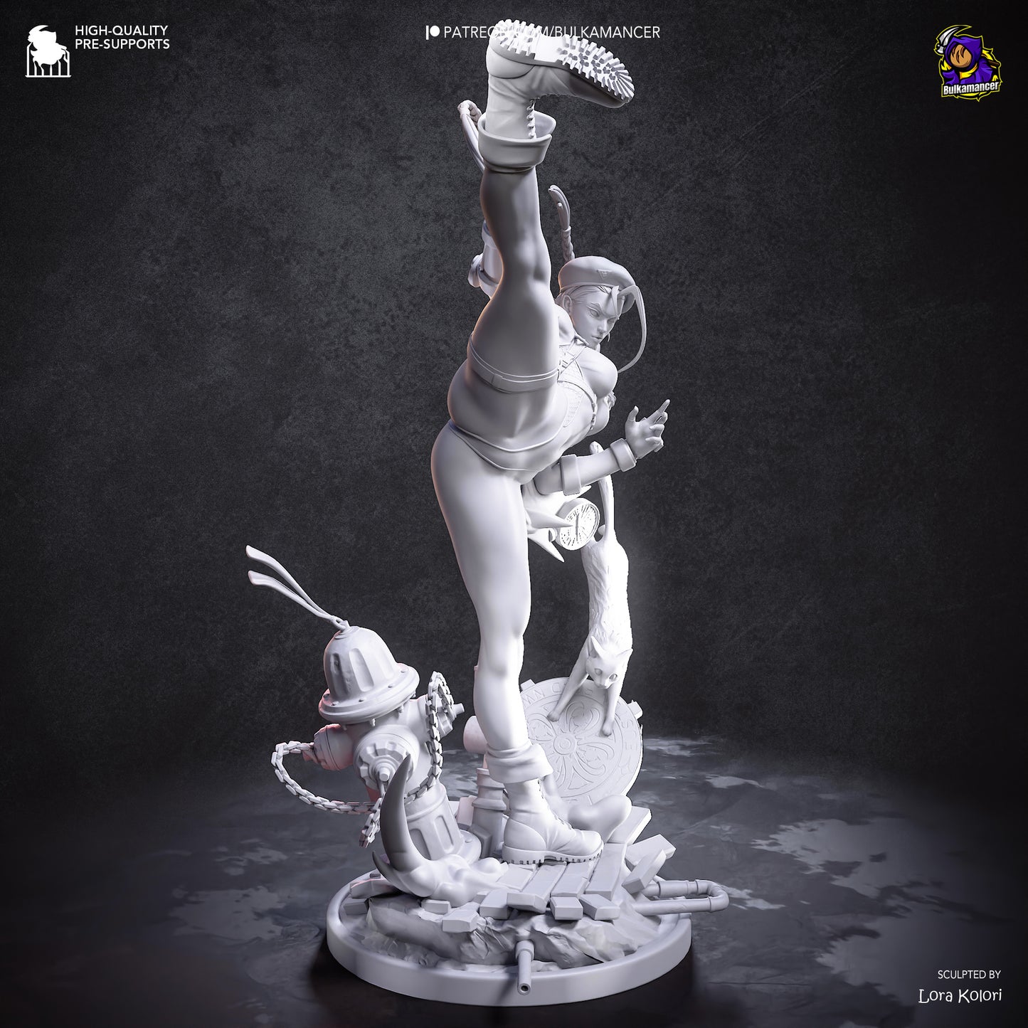 Cammy Statue 3D-Printed Kit