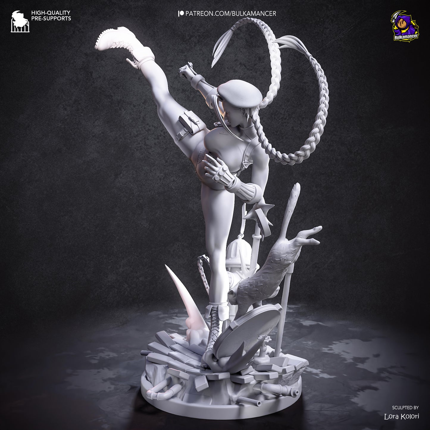 Cammy Statue 3D-Printed Kit
