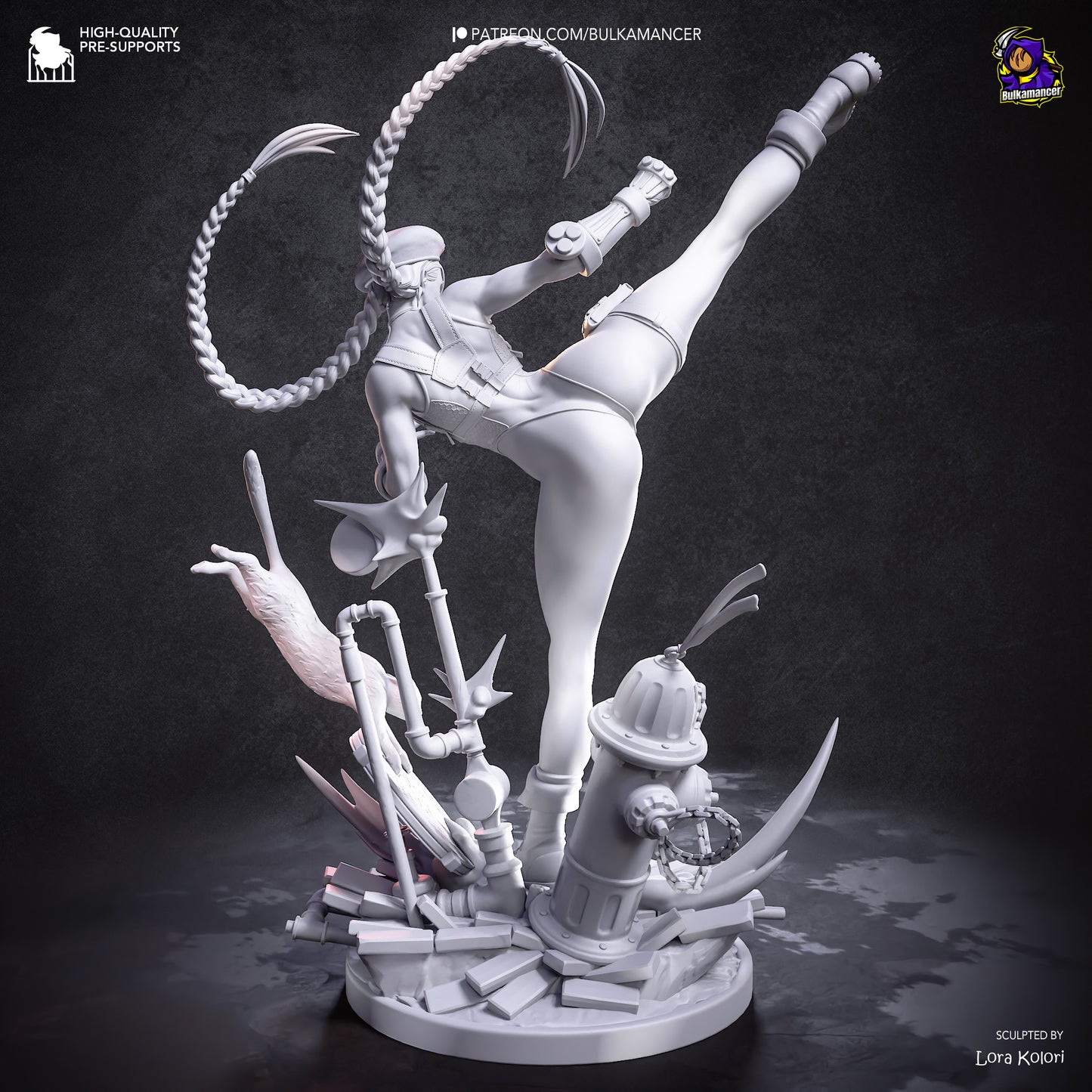 Cammy Statue 3D-Printed Kit