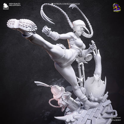 Cammy Statue 3D-Printed Kit
