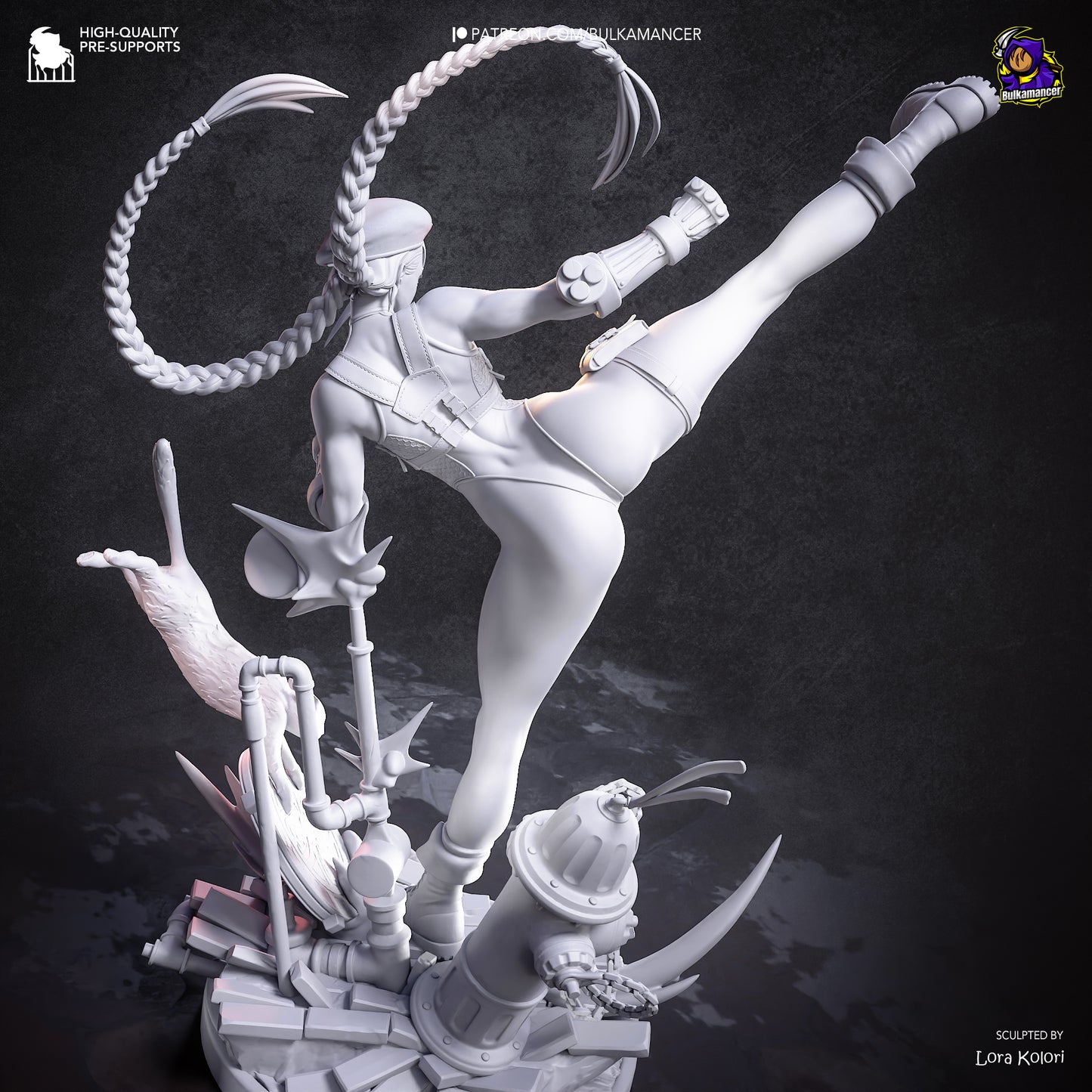Cammy Statue 3D-Printed Kit