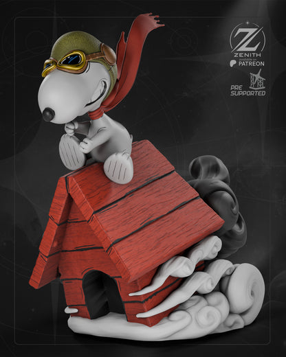 Snoopy Statue 3D-Printed Kit