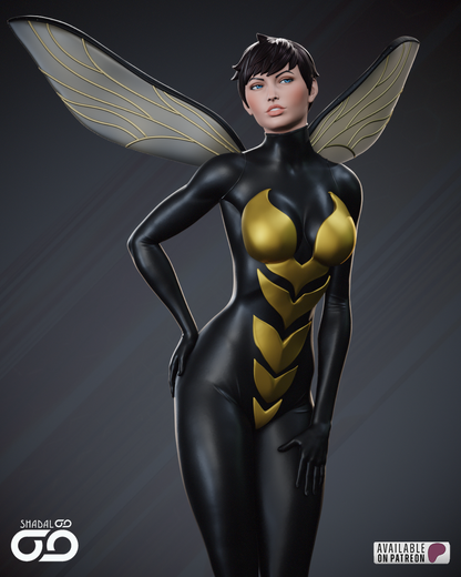Wasp Statue 3D-Printed Kit