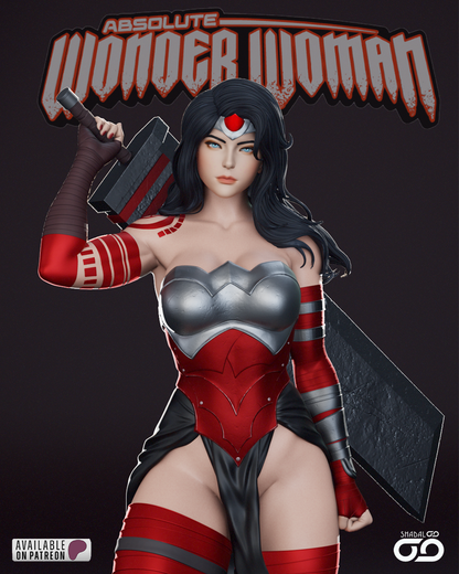 Absolute Wonder Woman Statue 3D-Printed Kit