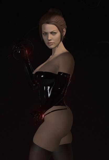 Black Queen Statue 3D-Printed Kit