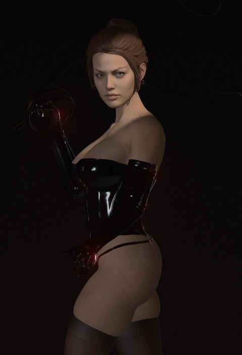 Black Queen Statue 3D-Printed Kit