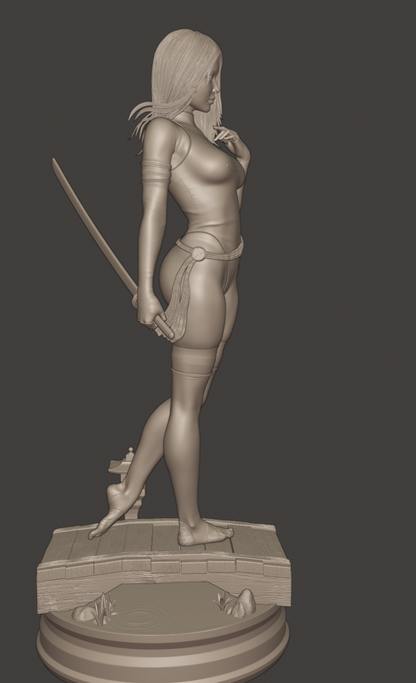 Psylocke Statue 3D-Printed Kit