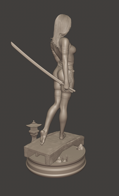 Psylocke Statue 3D-Printed Kit