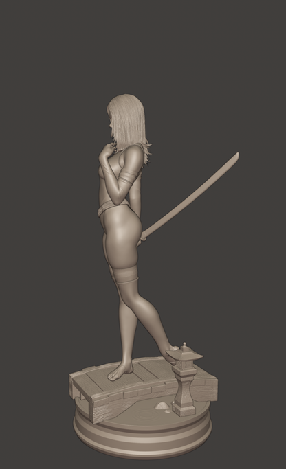 Psylocke Statue 3D-Printed Kit