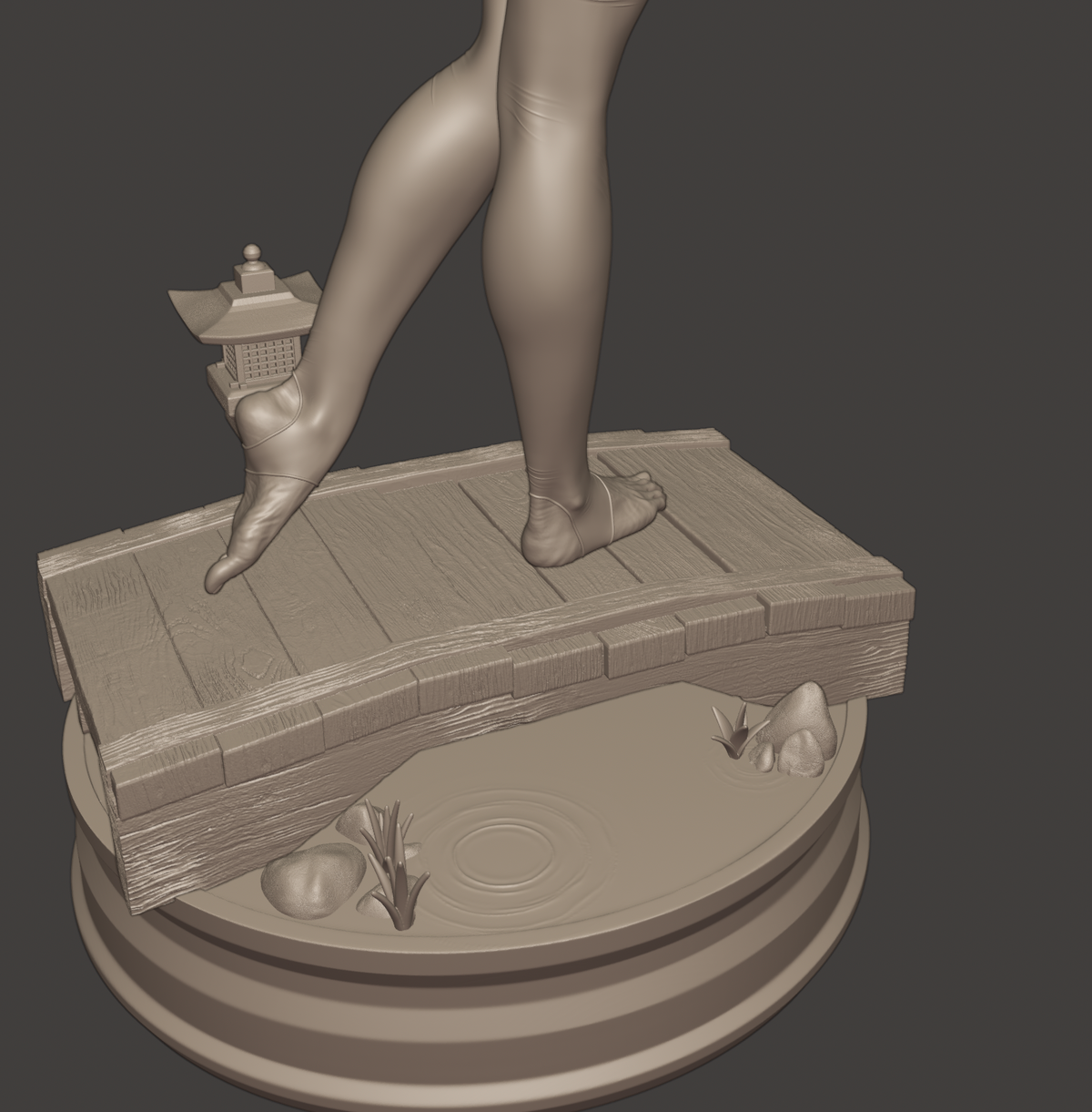 Psylocke Statue 3D-Printed Kit