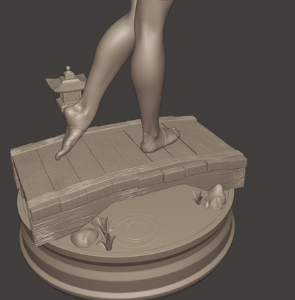 Psylocke Statue 3D-Printed Kit