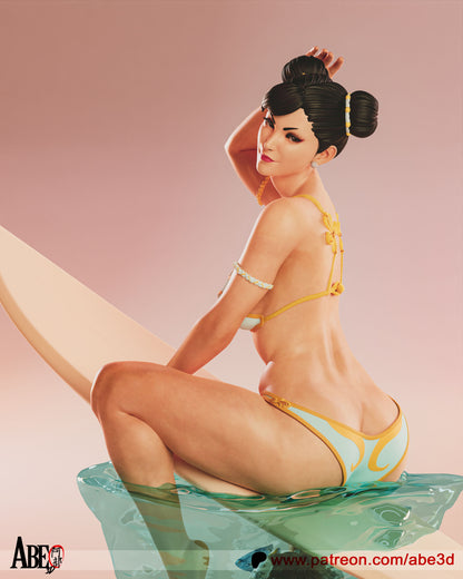 Chun-Li Surf Statue