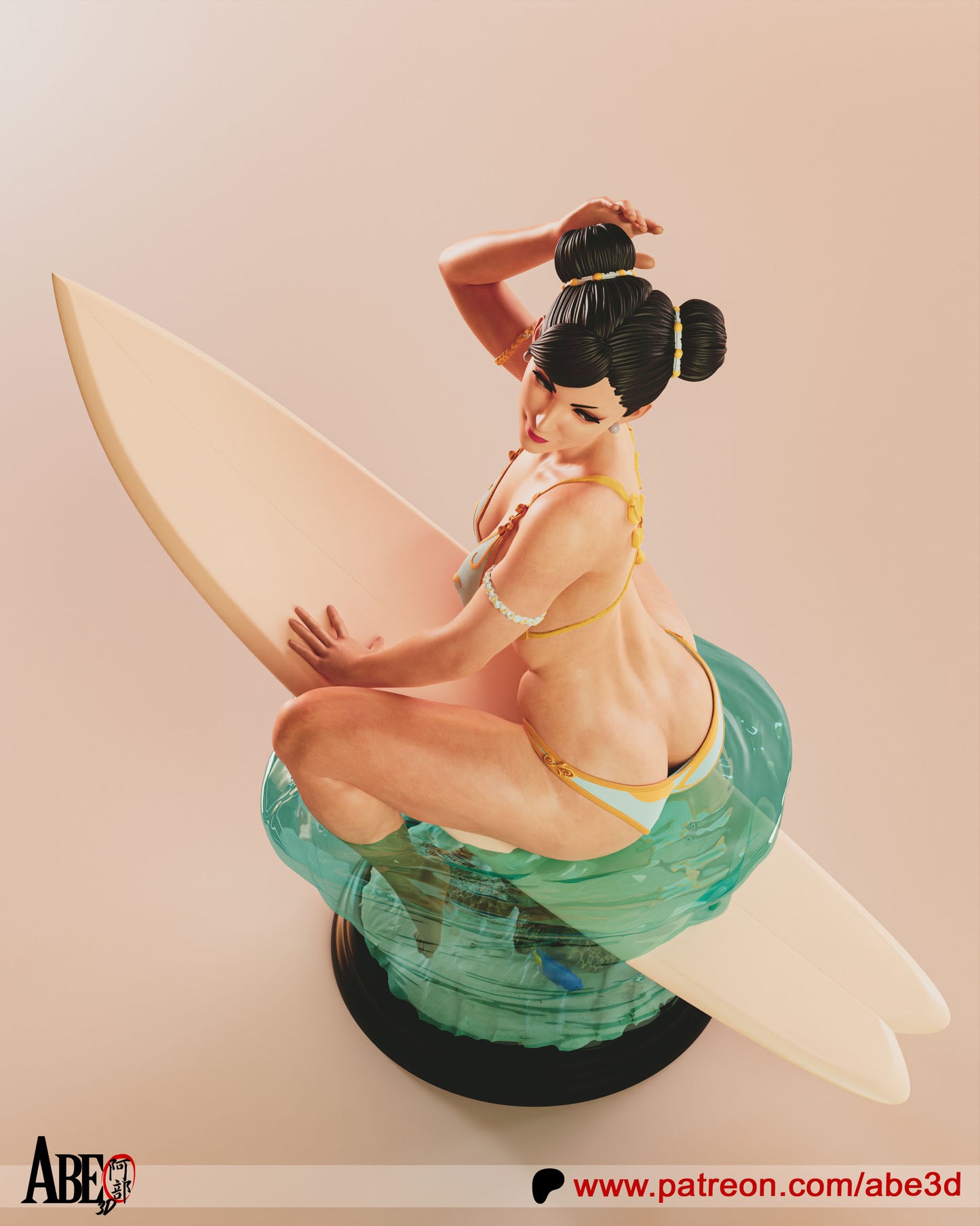 Chun-Li Surf Statue