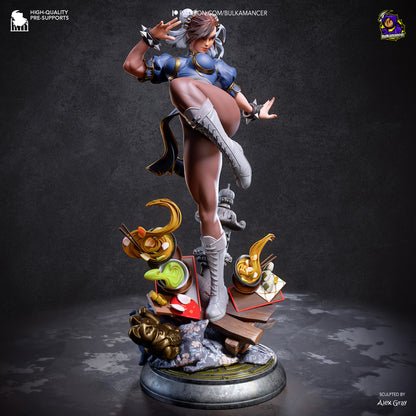 Chun-Li Statue 3D-Printed Kit