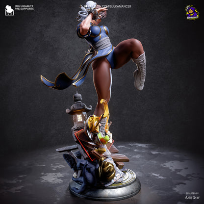 Chun-Li Statue 3D-Printed Kit