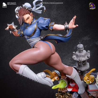 Chun-Li Statue 3D-Printed Kit