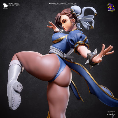Chun-Li Statue 3D-Printed Kit