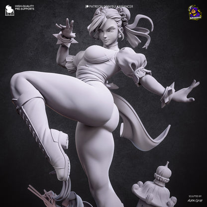 Chun-Li Statue 3D-Printed Kit