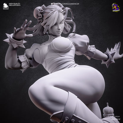 Chun-Li Statue 3D-Printed Kit