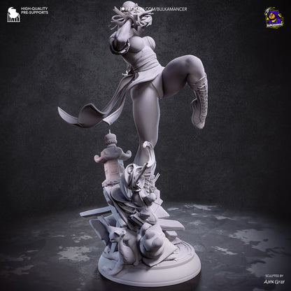 Chun-Li Statue 3D-Printed Kit