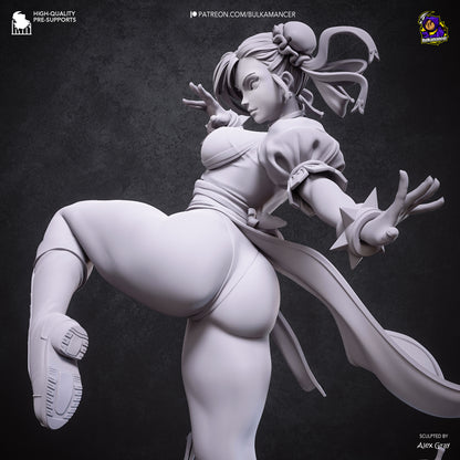 Chun-Li Statue 3D-Printed Kit
