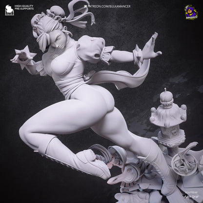 Chun-Li Statue 3D-Printed Kit
