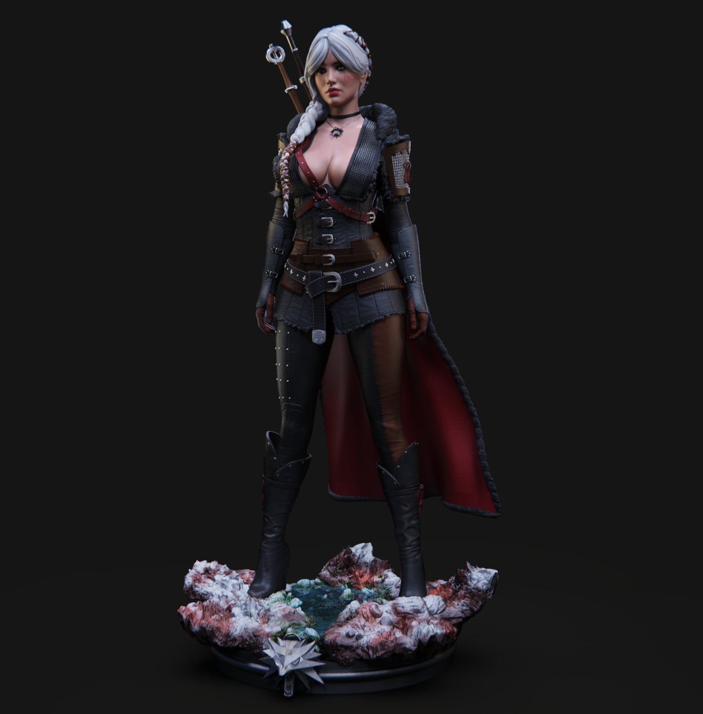 Ciri Statue 3D-Printed Kit