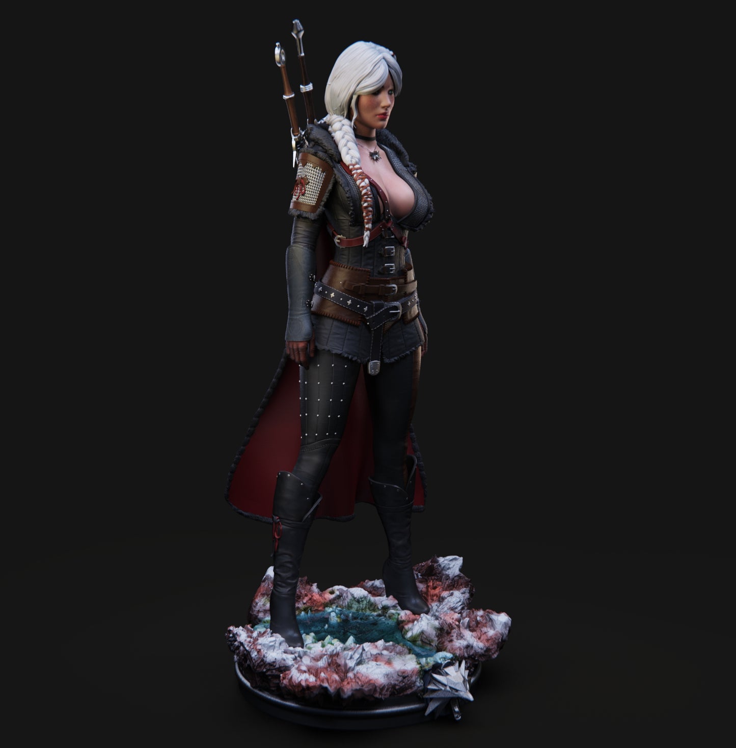 Ciri Statue 3D-Printed Kit
