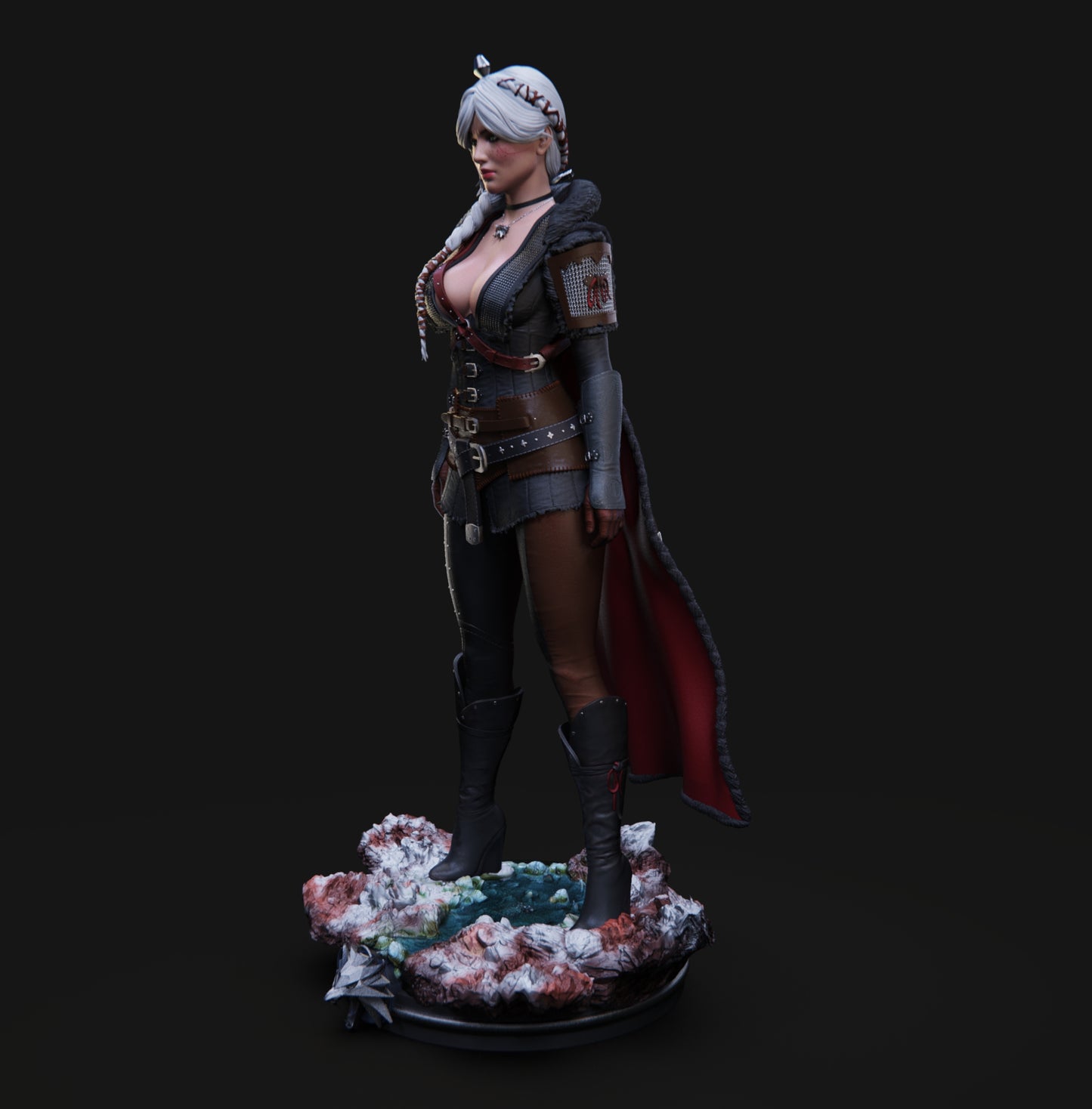 Ciri Statue 3D-Printed Kit