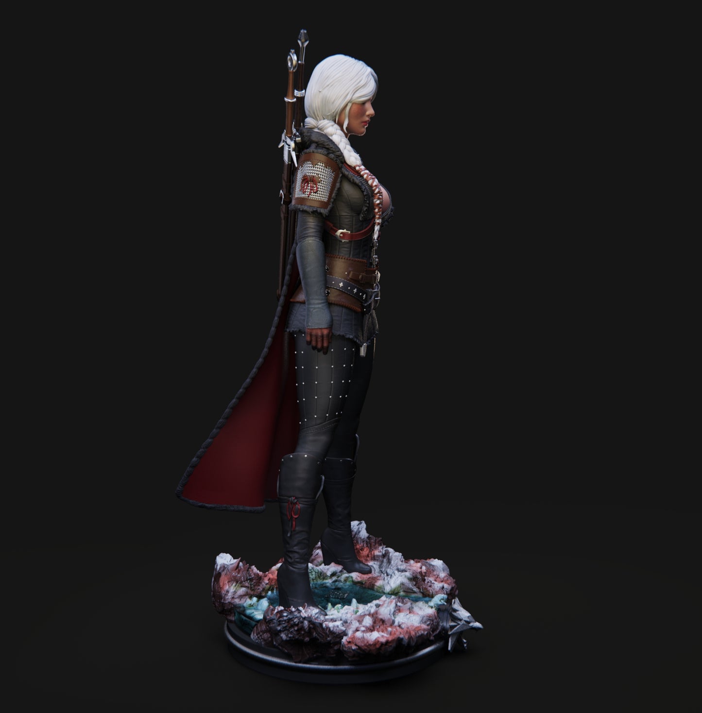 Ciri Statue 3D-Printed Kit