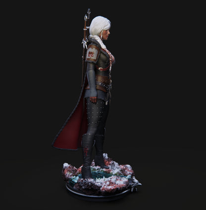 Ciri Statue 3D-Printed Kit